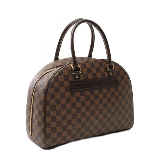 Louis Vuitton Brown Handbag Leather Nolita Bag Damier - Picture 2 of 8